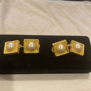 Rare Vintage Karl Lagerfeld Shadow Box Earings